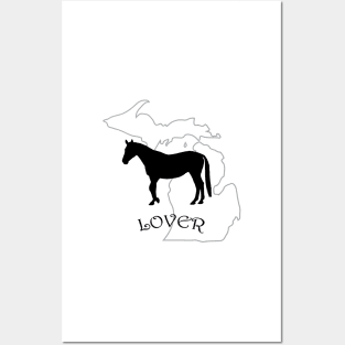 Michigan Horse Lover Gift Posters and Art